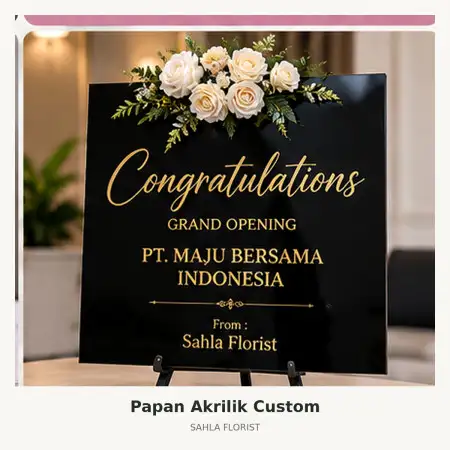 Papan Bunga Akrilik Siantan Pontianak